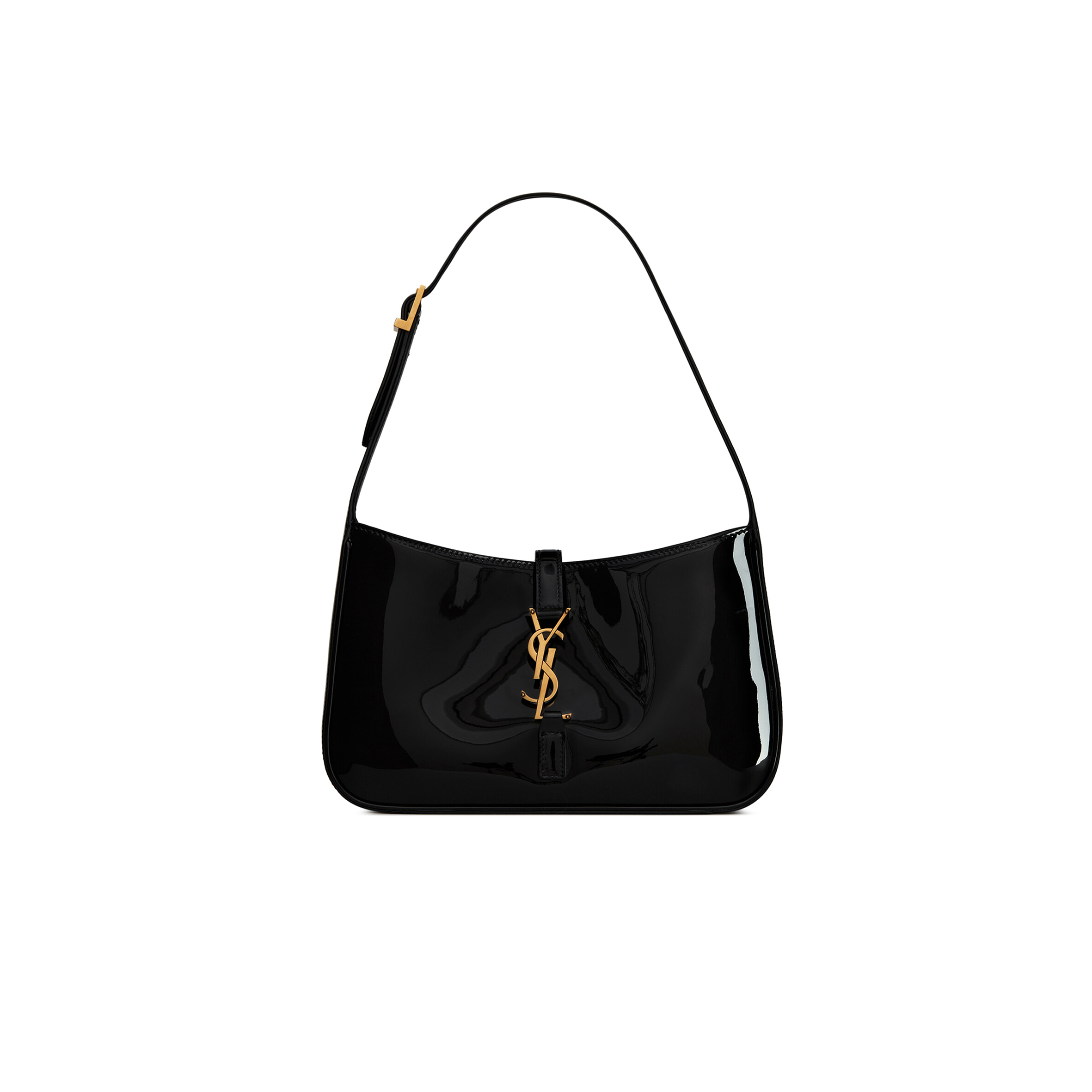 YSL LE 5 À 7 IN PATENT LEATHER 6572280UF0W1000 (23*16*6.5cm)